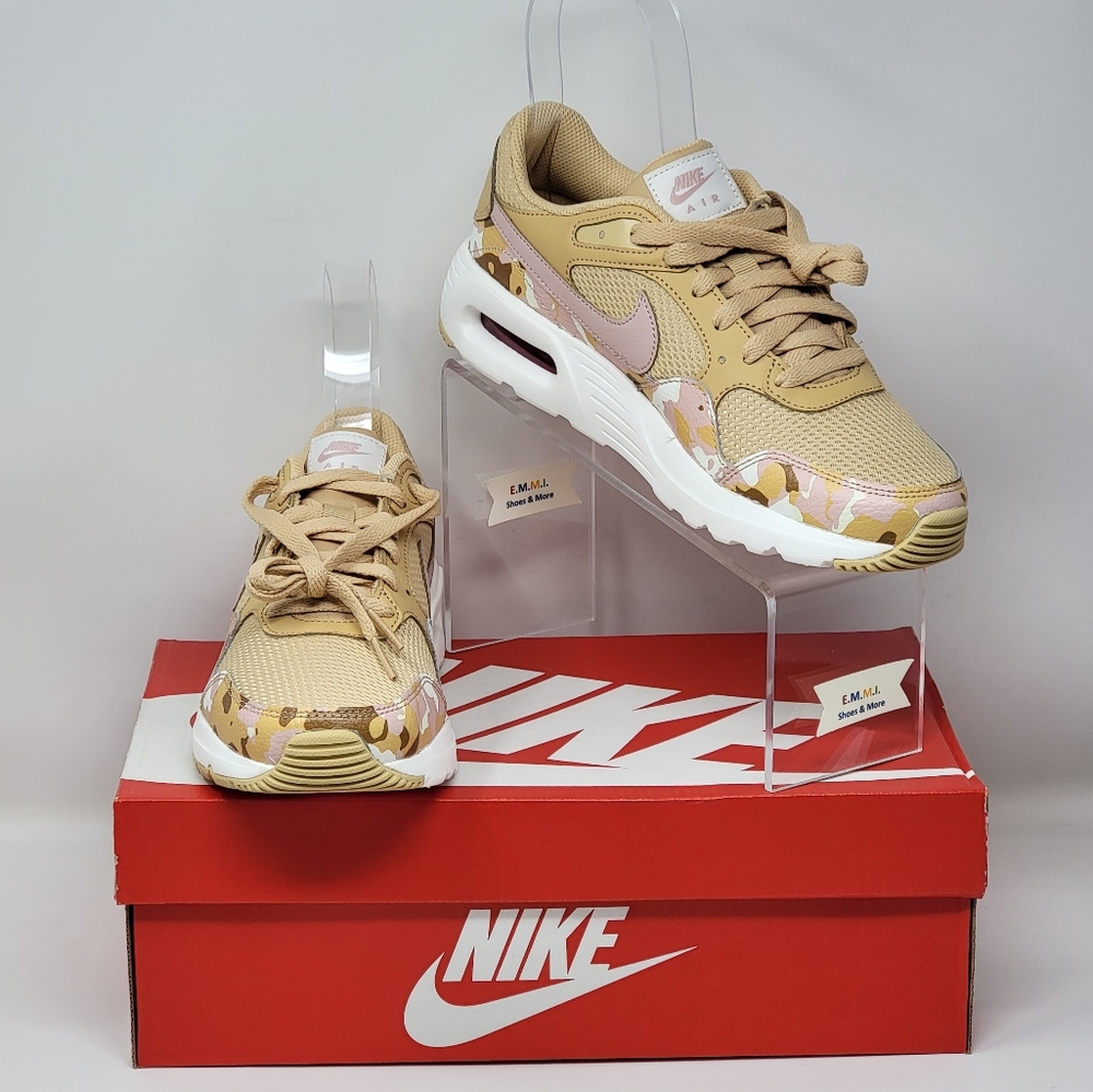 Nike Air Max SC Women's Size 8 Camo Seasame/Sail/Pink Shoes DX3733-200 New